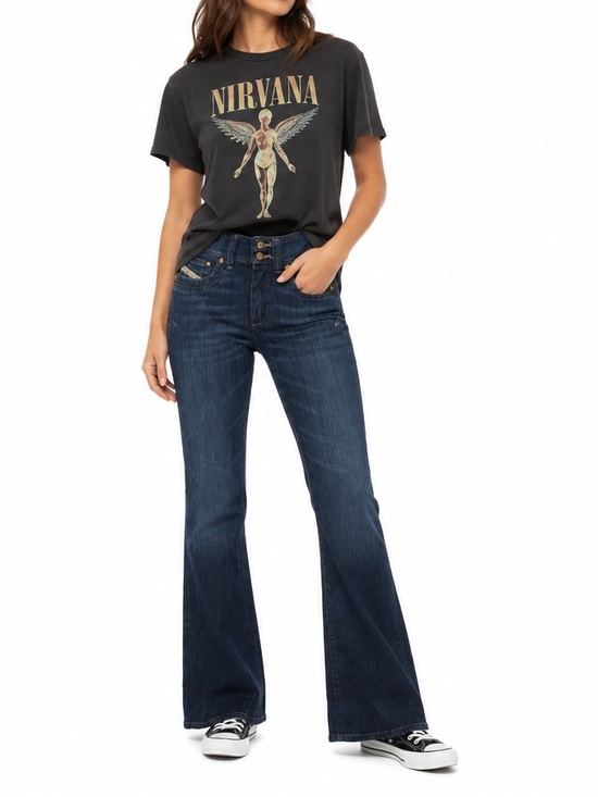 Diesel Denim - Diesel Ronhar Bootcut Jeans 25x32 Dark Wash Low Rise Flare NWT MSRP $180
